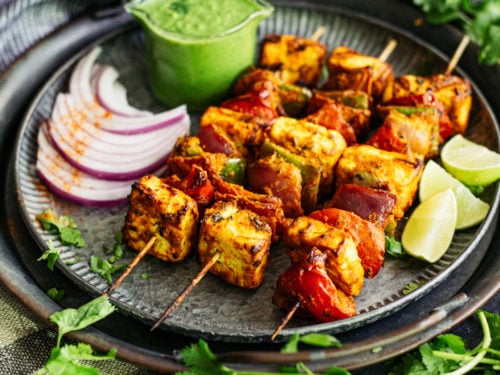 Hariyali Paneer Tikka Dry